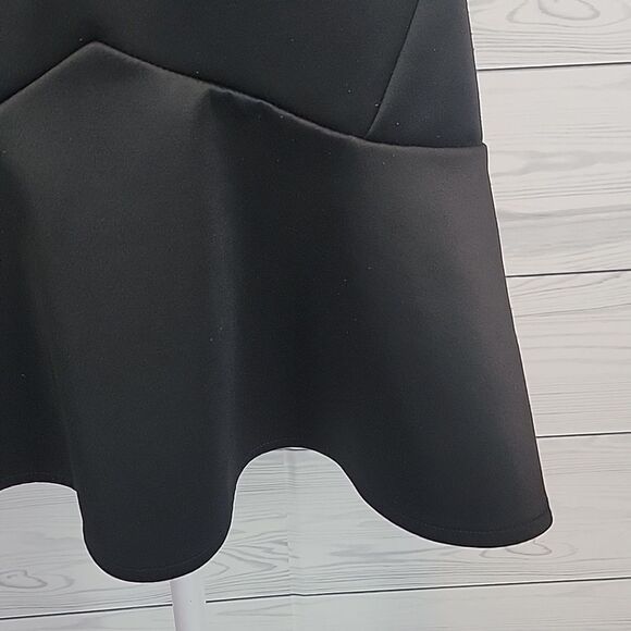 Bongo black flippy hem a-line mini skirt Size  M - Picture 3 of 9